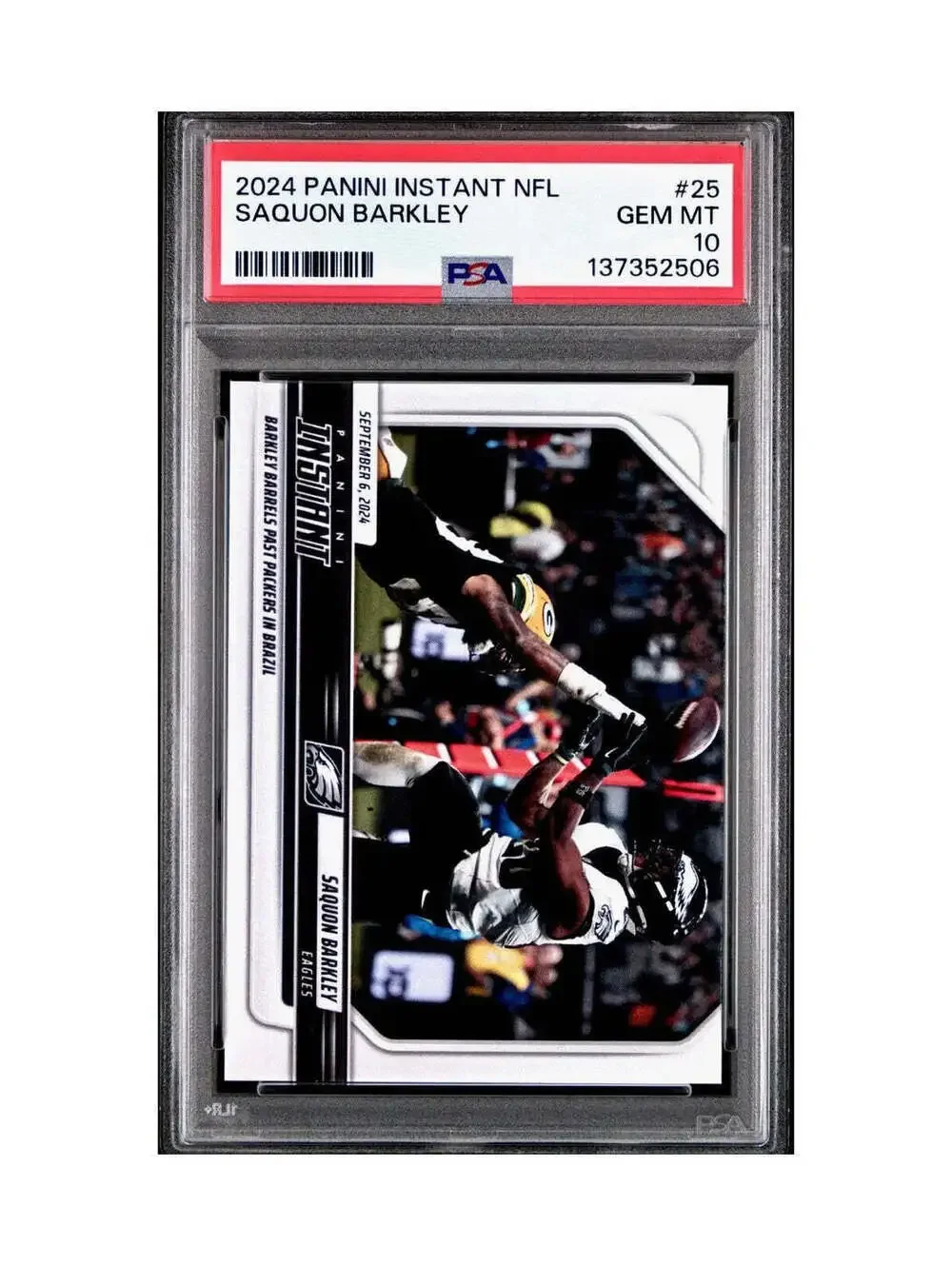 Saquon Barkley Rookie 2024 Panini Instant NFL #25 PSA 10 Gem Mint